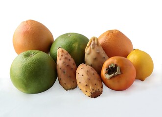 tasty,colorful tropical fruits close up