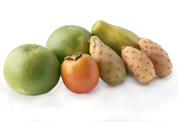 tasty,colorful tropical fruits close up