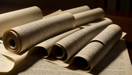 Old scrolls. Generate Ai