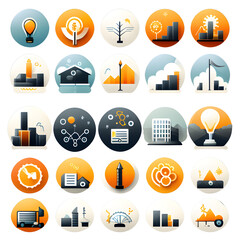 icons for web and applications generative AI 