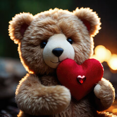 Teddy Bear With Heart Love
