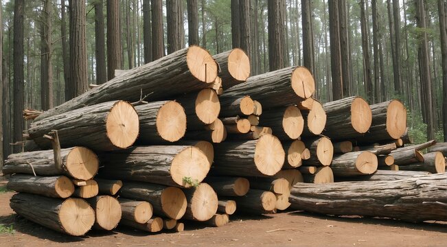 Wood log tree