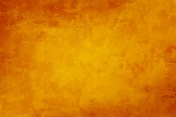 Fotobehang Orange autumn background vector, marbled watercolor painted texture design, thanksgiving or halloween orange color for fall, dark orange and red border and yellow center, vintage texture grunge © Arlenta Apostrophe