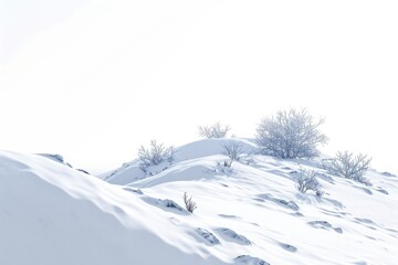 A man riding a snowboard down a snow-covered slope. Perfect for winter sports enthusiasts and adventure seekers
