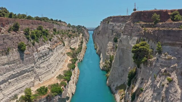 Canal of Corinth in Greece. Travel destination