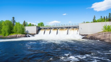 Aqua Current: Tap into the flow of renewable energy with hydroelectric power. Ride the current to a greener world