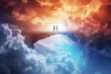 Jesus as a bridge between heaven and earth Connecting the divine and human