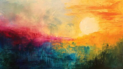 a poetic piece that exalts the lively hues of daybreak, creating a palette of warmth and fresh starts