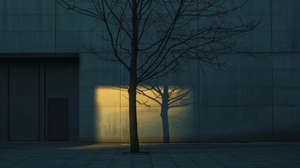 a poetic portrayal of the gentle interplay between light and shadow in the early hours