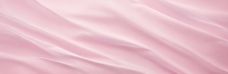 Obraz premium Pink fabric background on kraft paper. Satin wall paper, in the style of pastel toned, shaped canvas.