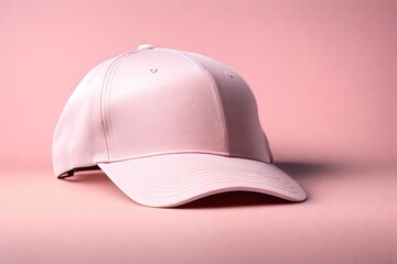 baseball cap isolated on pink background