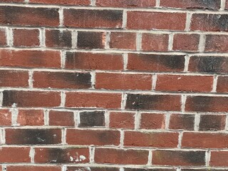 A red brick wall