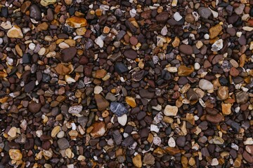 background of stones on the beach 