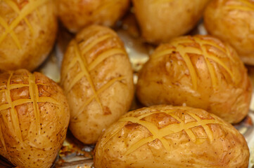 delicious baked potatoes in the kitchen 7