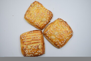cookies on a white background