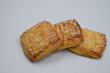 cookies on a white background