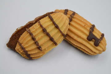 cookies on a white background