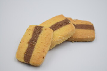 cookies on a white background