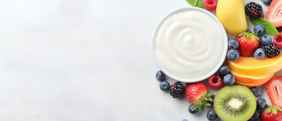 yogurt with tropic fruit