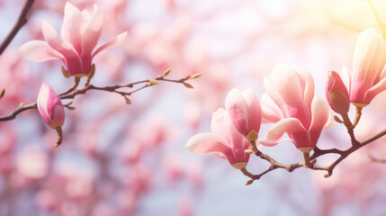 magnolia branch blossom