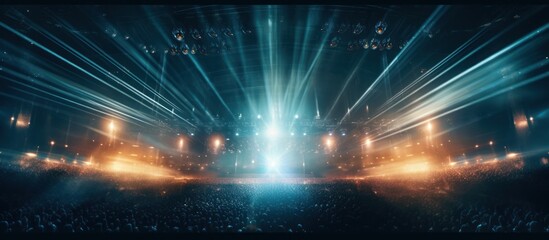 concert full of lighting