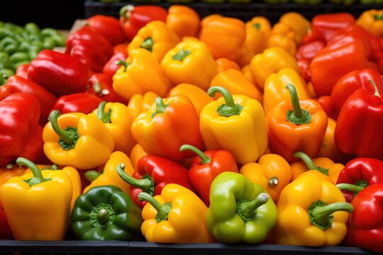 red and yellow bell peppers