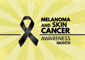 Melanoma and skin cancer awareness month - obrazy, fototapety, plakaty