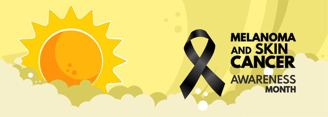 Melanoma and skin cancer awareness month - obrazy, fototapety, plakaty