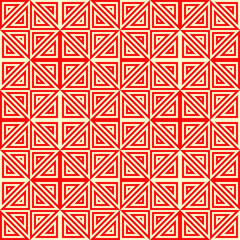 Seamless pattern. Triangles ornament. Geometrical backdrop. Triangular shapes wallpaper. Geometric figures background. Ethnic motif. Digital paper. Textile print. Web design. Vector abstract.