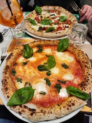 pizza margherita on a plate