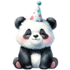 Cute Panda Birthday Celebration | Adorable Animal Party Illustration
Happy Panda Birthday Card | Funny Bear with Cake for Kids' Party
Panda Cake Topper for Children's Birthday | Festive Animal Illustr