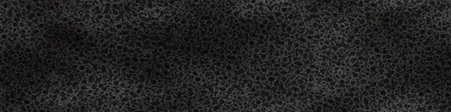 Charcoal black foam sponge seamless pattern. Synthetic material with bubble texture. Background made of vinyl acetate sheet. Bathtub or shower cleaner. Vector illustration.