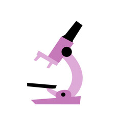 
Pink microscope icon, for science.