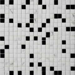 black and white background  A white stone tile texture pattern with a square shape and a black and white tone 