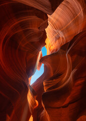 antelope canyon near page in arizona - abstract background 