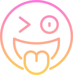 Obraz premium Tongue emoji