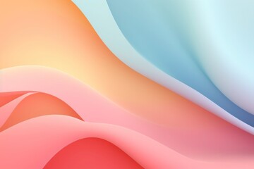 Obraz premium Elegant pastel gradient swirls, perfect for a chic and stylish wallpaper, abstract background with waves