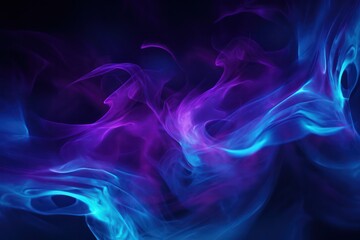 purple blue neon purple smoke fire motion blur abstract background. Gas fuel and renewable energy concept horizontal banner.	