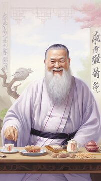 Portrait of a Chinese sage