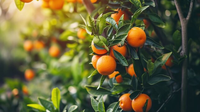  a tree filled with lots of oranges on top of a lush green leaf covered tree filled with lots of oranges on top of a lush green leaf covered tree.
