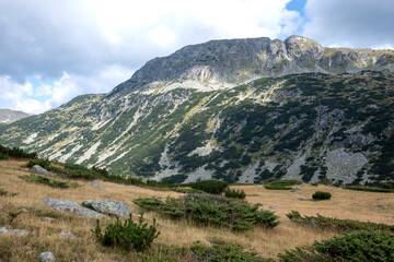 Naklejka premium Landscape of Rila mountain near The Fish Lakes, Bulgaria
