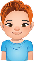 Little boy face, avatar, kid head with dreadlocks hair cartoon PNG