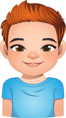 Little boy face, avatar, kid head with dreadlocks hair cartoon PNG