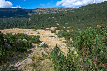 Landscape of Rila mountain near The Fish Lakes, Bulgaria