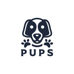 dog pet logo design vector