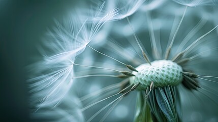 A close up of a dandelion
