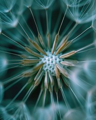 A close up of a dandelion