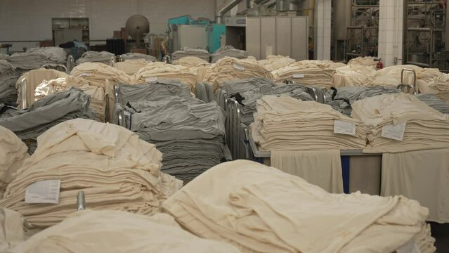 Dyeing of knitwear at the factory