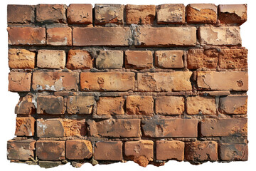 Brick wall, cut out - stock png.