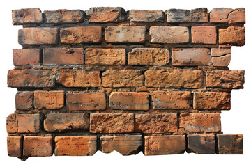 Brick wall, cut out - stock png.